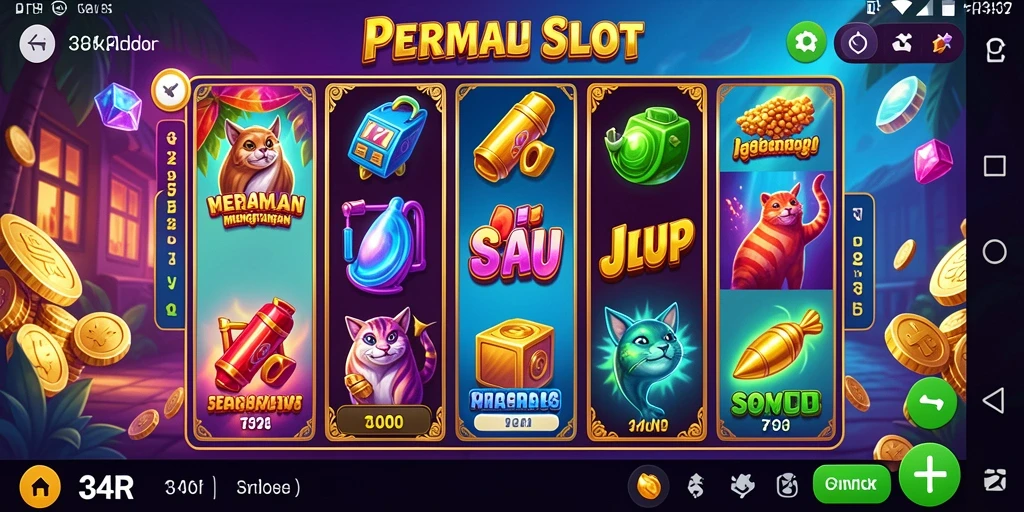 Tampilan gameplay seru dari permainan Slot 34R.
