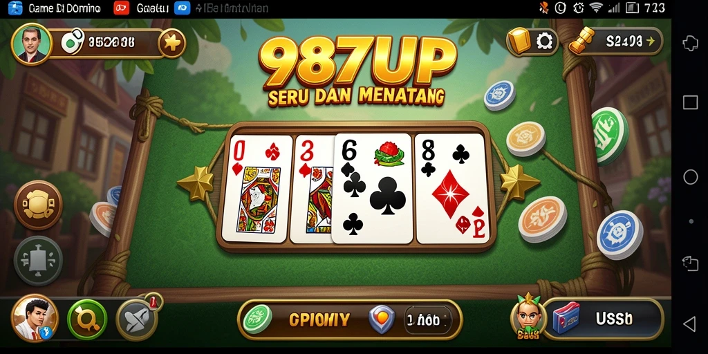 Tampilan menarik saat bermain Domino di 987UP.