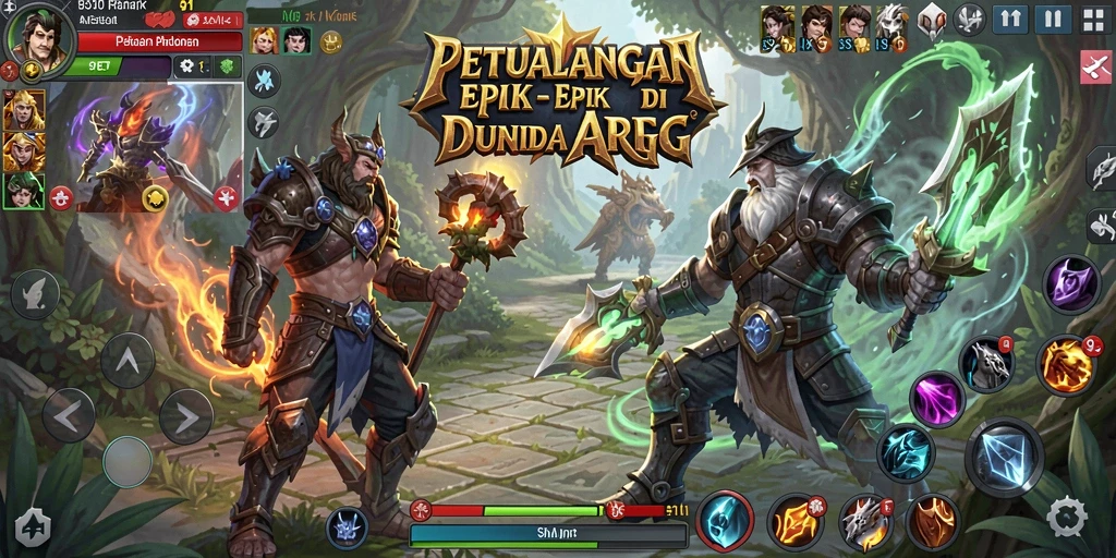 Screenshot dari gameplay seru di 9ET dengan aksi pertarungan yang intens.