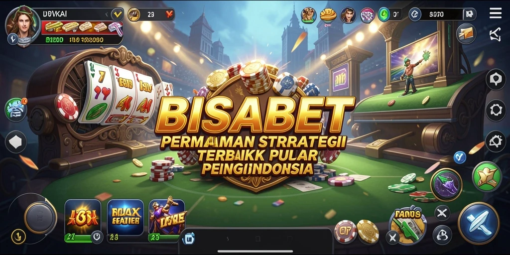 Screenshot gameplay BISABET menampilkan pertempuran strategi seru.