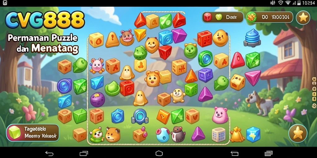 Tampilan penuh warna dan menarik dari gameplay <strong>CVG8888</strong> yang menantang.
