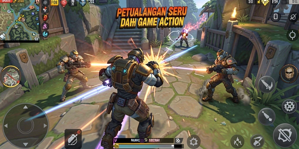 Screenshot F08 menampilkan aksi seru dalam pertempuran yang dinamis.