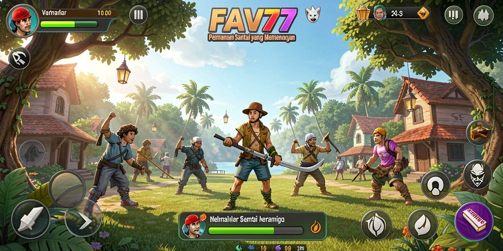 Tampilan gameplay menarik dari FAV77 yang menyenangkan.