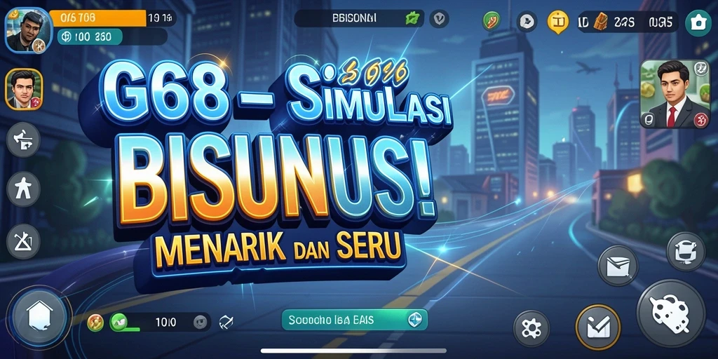 Tangkapan layar G668 menampilkan gameplay penuh strategi dan interaksi bisnis.