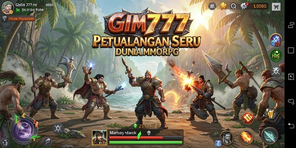 Tangkapan layar menarik dari gameplay MMORPG GIM777.