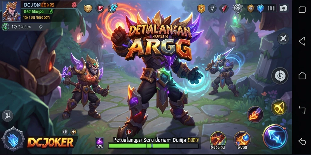 Screenshot gameplay ARPG IDCJOKER yang menampilkan pertarungan seru.