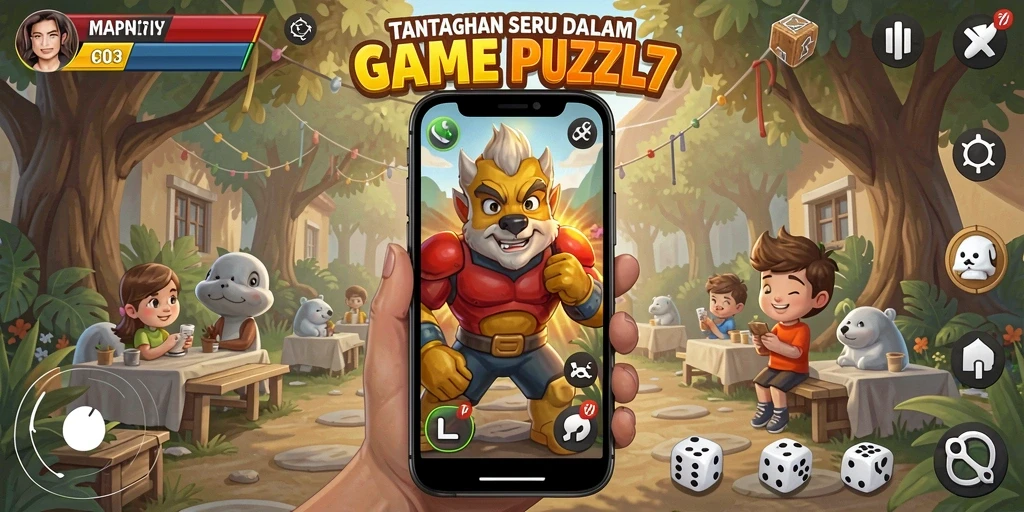 Tampilan seru gameplay puzzle yang menantang dalam MAPAN777.