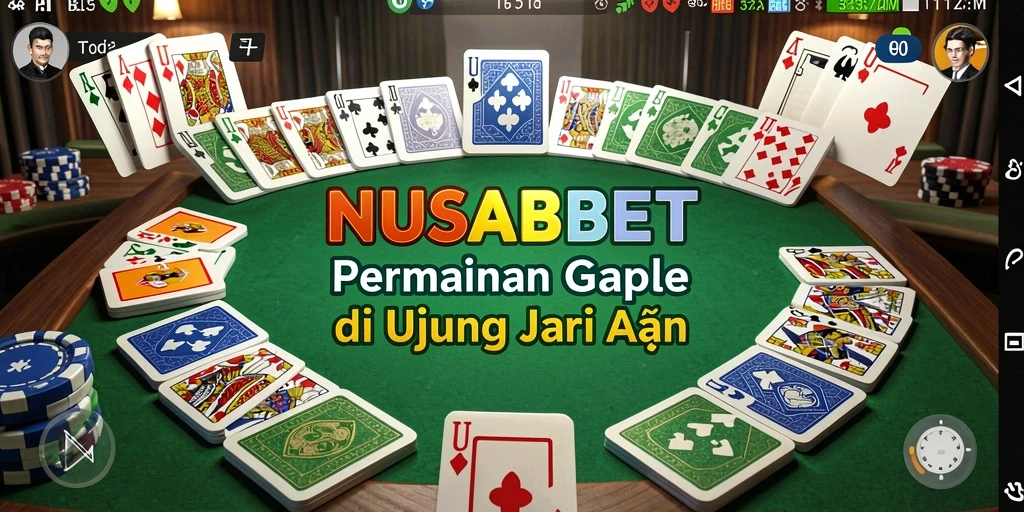 Gameplay NUSABET yang menarik dengan suasana Gaple yang seru.