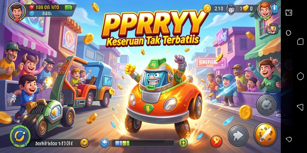 Tampilan gameplay menyerukan dari PPRRYY yang menggugah semangat.