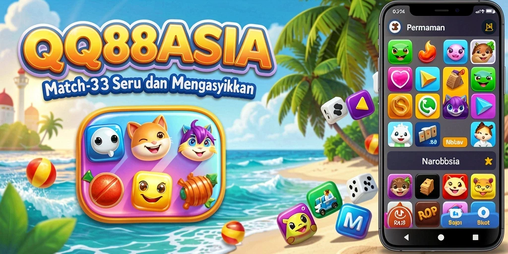 Tampilan gameplay seru dan penuh warna di QQ88ASIA.