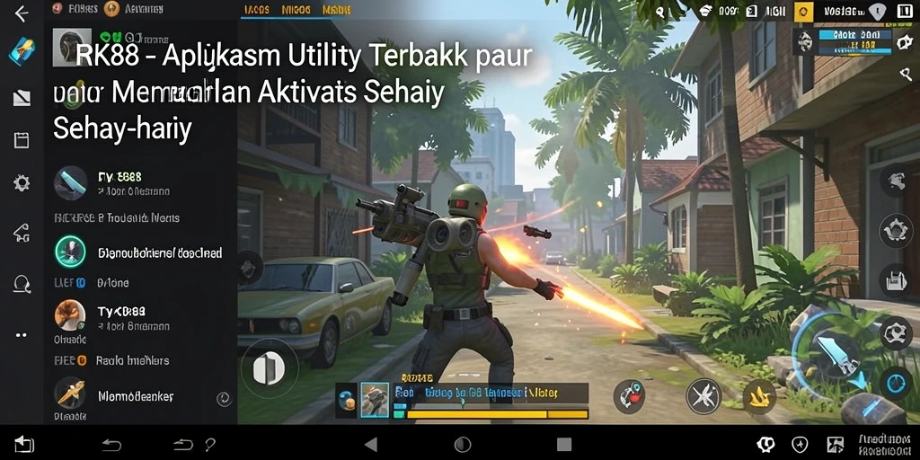 Tampilan utama RK88 dengan fitur Utility yang lengkap.