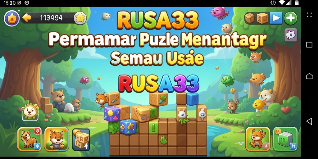Tampilan gameplay menarik dari RUSA33 dengan berbagai tantangan Puzzle.