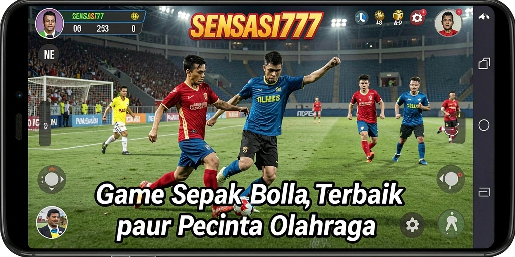 Tampilan gameplay menarik dari SENSASI777 yang penuh aksi sepak bola.