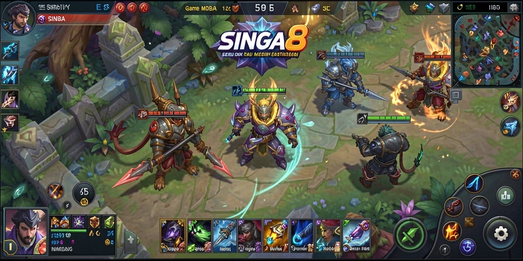 Tangkapan layar gameplay <strong>SINGA8</strong> yang mendebarkan dalam aksi seru.