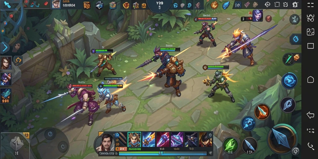 Gameplay seru Y89 dengan karakter unik dalam aksi.